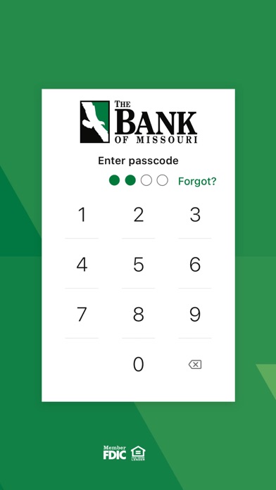 The Bank of Missouri Screenshot