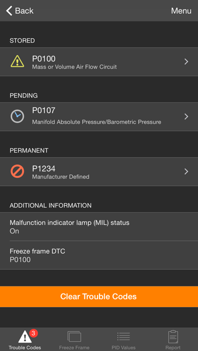 OBD Fusion - OBD2 vehicle scan tool and diagnostics Screenshot 6