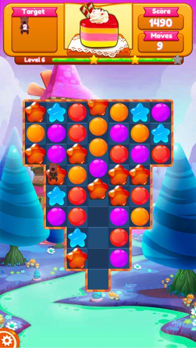Sweet Candy Blast Fruit puzzle screenshot 1