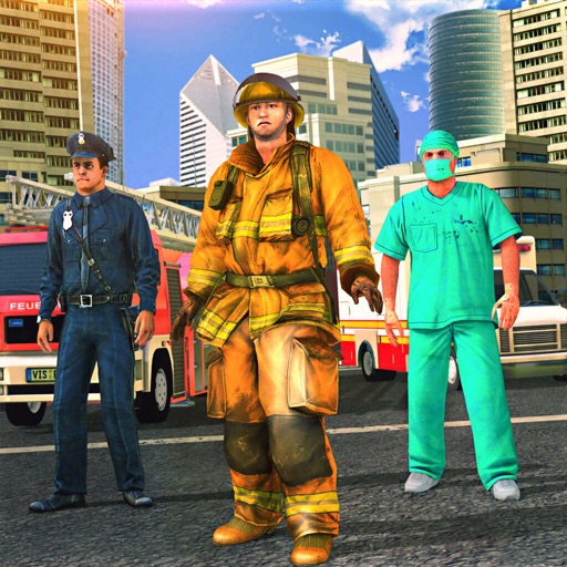 911 Emergency Hero Rescue Sim Icon