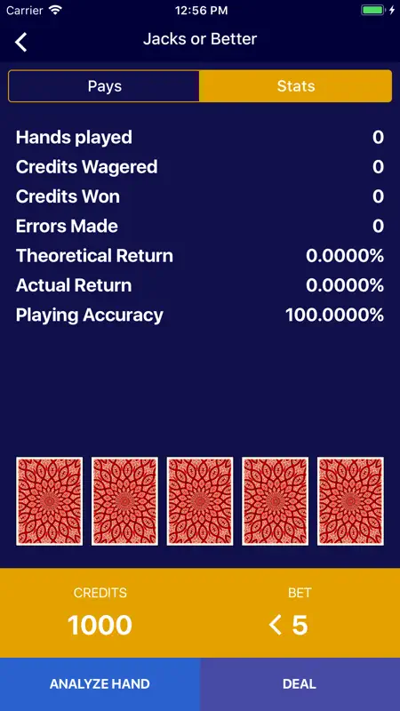 Video Poker - Wizard of Odds screenshot 3 of 5