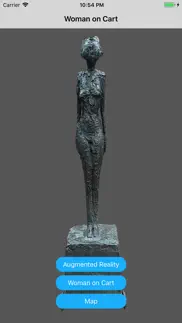 woman on cart - giacometti iphone screenshot 1