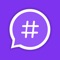 Icon Social Like : Hashtags Tool