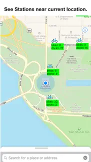 bike stations washington dc iphone screenshot 1