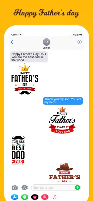 Funny Father's Day Stickers(圖5)-速報App