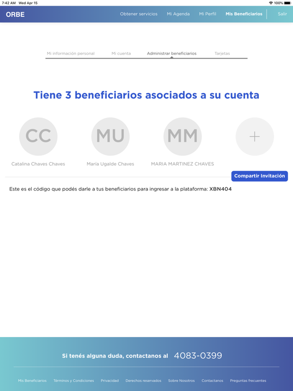 ORBE iPad screenshot 6 - Medical app