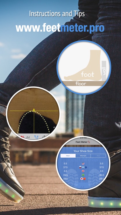 Feet Meter - shoe & foot size