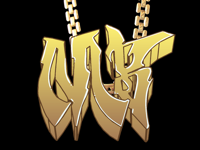 Memoji Bling Gold Chain Graffi