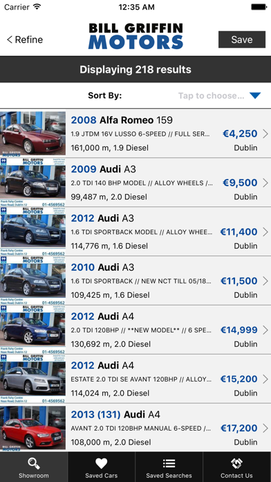 Bill Griffin Motors Screenshot