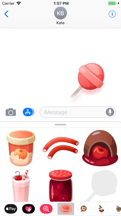 Cherry Desserts Stickers