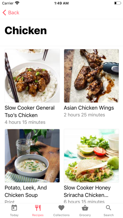 Crockpot Recipes-Meal Planner Screenshot