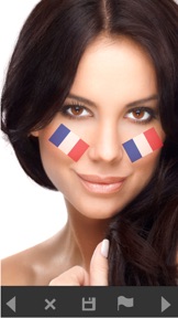 Football Booth: Flag on Face screenshot