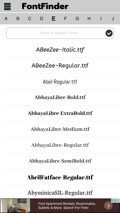Screenshot #1 pour Font-Finder
