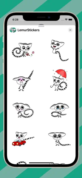 Game screenshot Cute Lemur Stickers hack