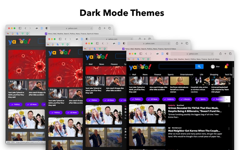 Screenshot #2 pour Dark Mode Extension for Safari