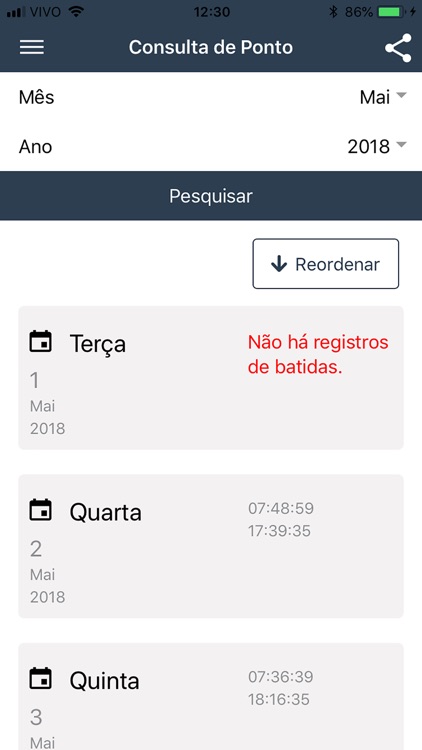 Consulta de Ponto Eletrônico screenshot-3