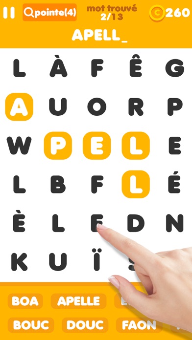 Screenshot #1 pour Mots Mêlés!