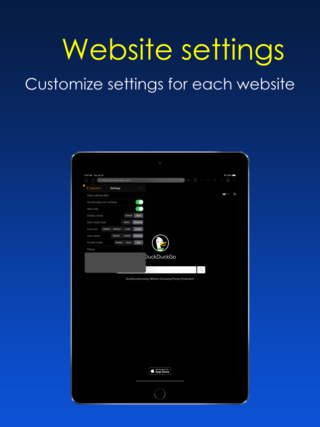 ‎Dark Night Browser Screenshot