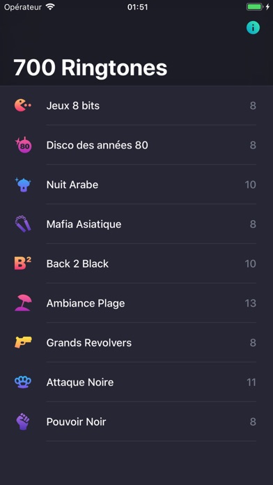 Screenshot #1 pour 700 Ringtones