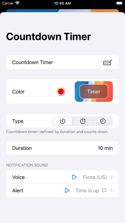 VoyTimer: Talking Voice Timer screenshot-4