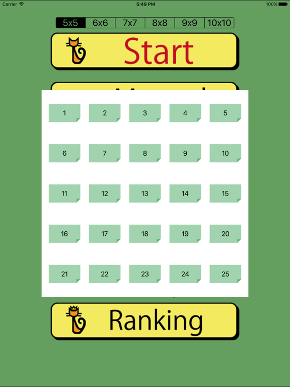 Kuromasu puzzle iPad screenshot