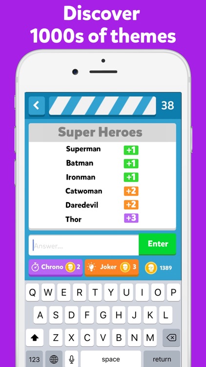 Fight List - Categories Game
