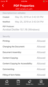 PDF Properties screenshot