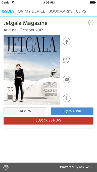 Jetgala Magazine Screenshot
