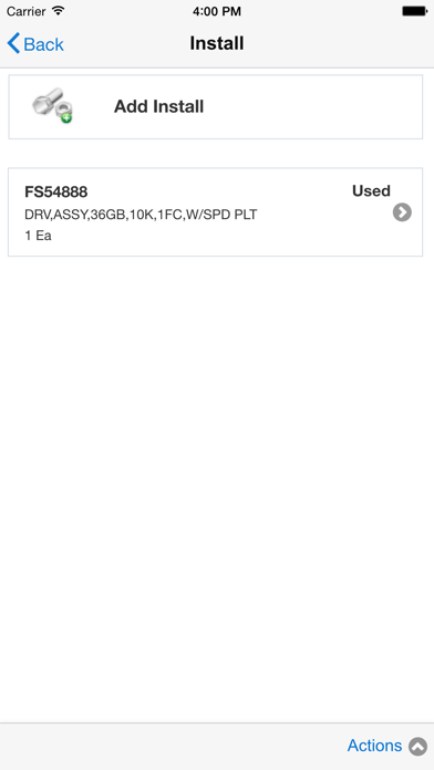 Oracle Mobile Field Service Screenshot