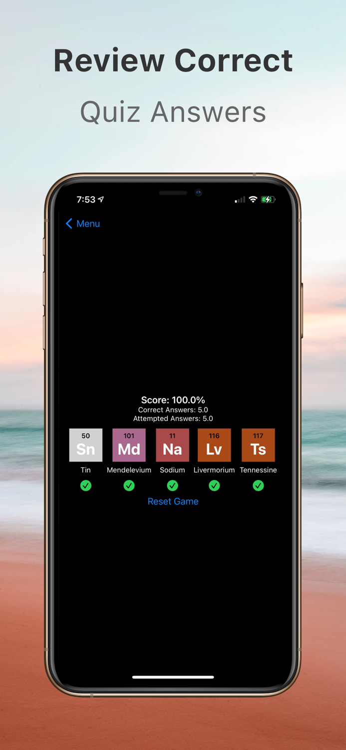 Periodic Table Element Quiz