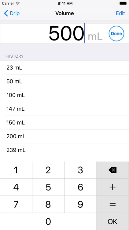 Drip Infusion - IV Rate Calc