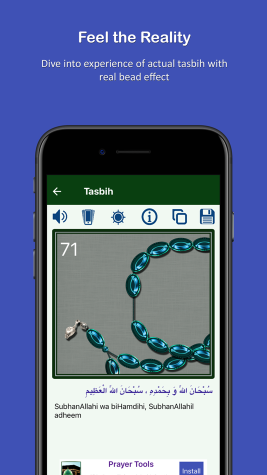 #1. Tasbih with Actual Experience (iOS) 由: FanzeTech
