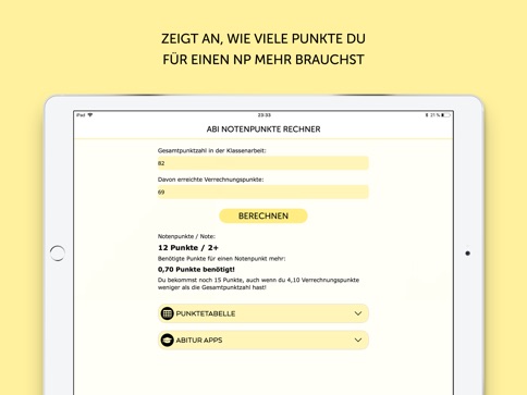 Abitur Notenpunkte Rechner - App - iTunes Deutschland