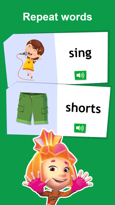 Learn English For Kids. Fixies Screenshot