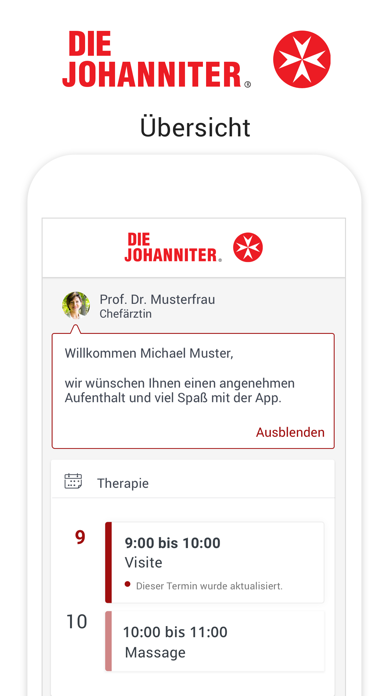 Johanniter-Rehabilitation Screenshot