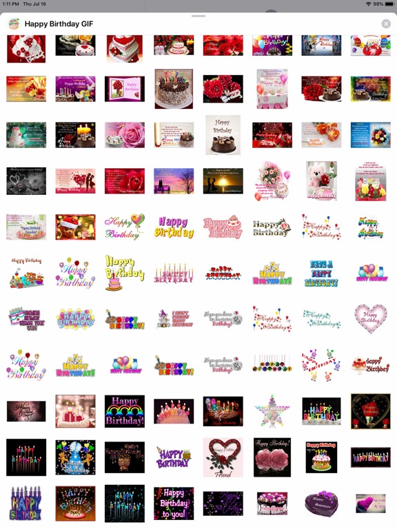 Screenshot #5 pour Happy Birthday GIF