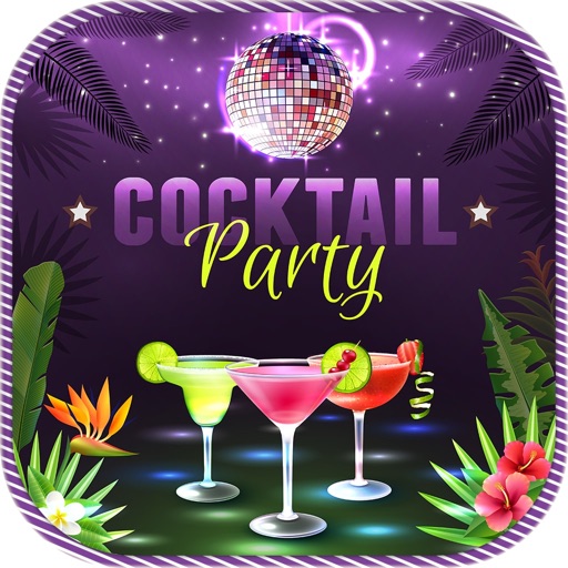 Cocktail Party Invitation Card icon