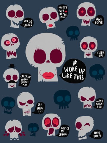 Skullmoji - Skull emojisのおすすめ画像1