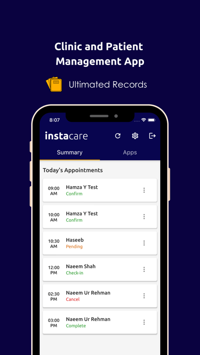 InstaCare Smart Clinic Screenshot