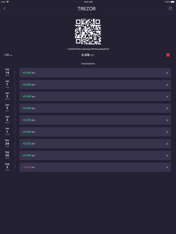 Screenshot #6 pour Ocular - BTC Address Watcher