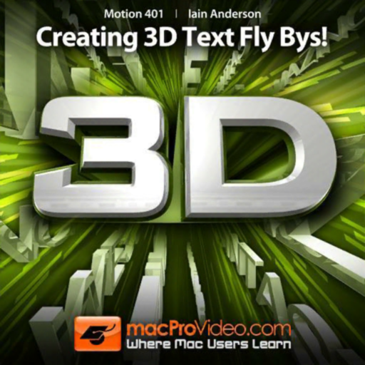 3D Text Fly Bys in Motion
