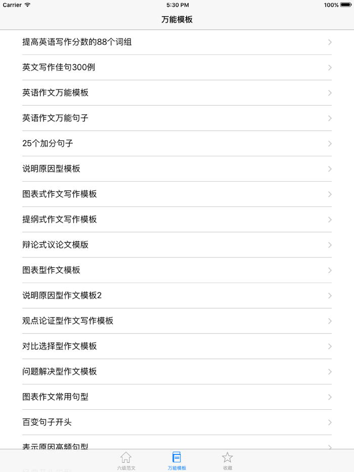 英语六级作文-六级历年真题万能模板