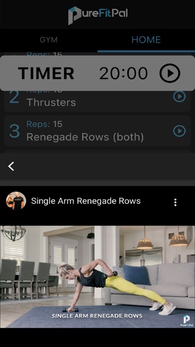 PureFitPal: Home, Gym Workout Screenshot