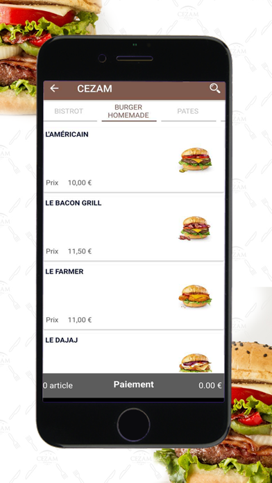Cezam Restaurants Screenshot