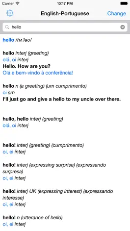 Game screenshot Portuguese–English Dictionary mod apk