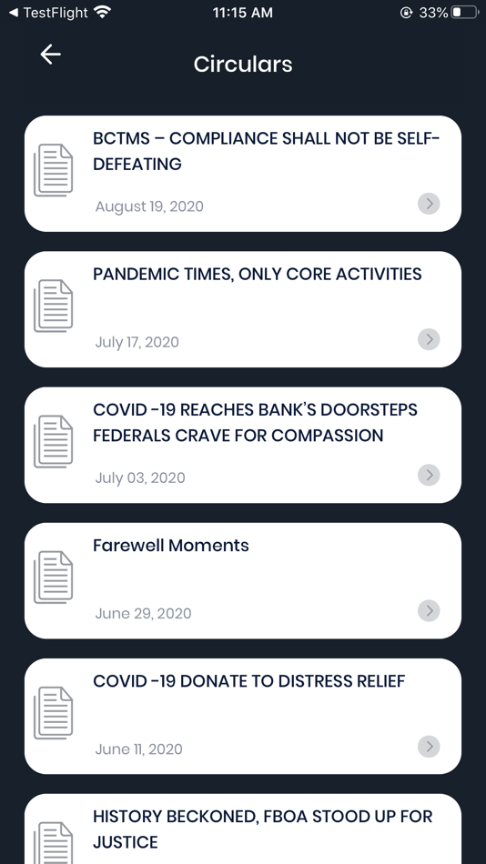 #6. FBOA (iOS) 由: Federal Bank Officers Association