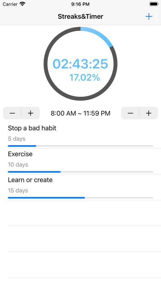 #1. Streaks&Timer (iOS) 由: Seung-Un Ham
