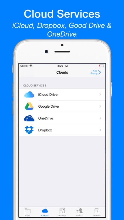 Cloud Music Player for Clouds