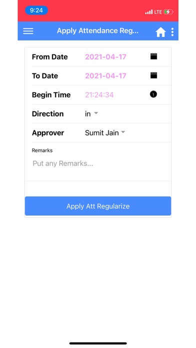 Smartoffice biometric Screenshot