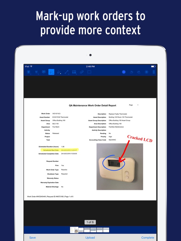 Mobile Work Orders iPad screenshot 4 - Business app